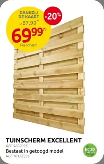 Brico Tuinscherm Excellent aanbieding