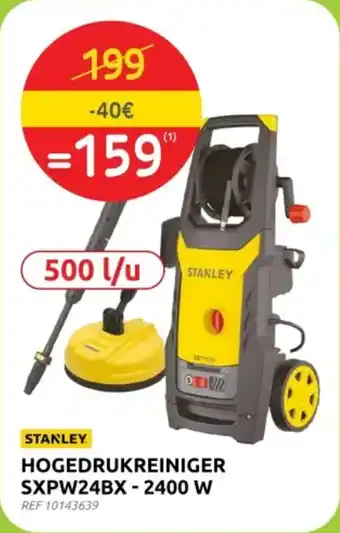 Brico Stanley Hogedrukreiniger SXPW24BX aanbieding