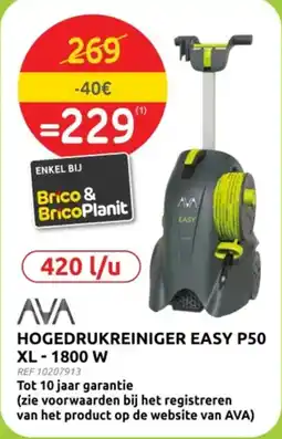 Brico Ava Hogedrukreiniger Easy P50 XL aanbieding