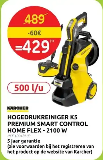 Brico Karcher Hogedrukreiniger K5 Premium Smart Control Home Flex aanbieding