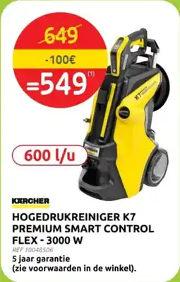 Brico Karcher Hogedrukreiniger K7 Premium Smart Control Flex aanbieding