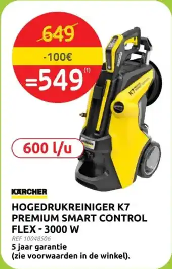 Brico Karcher Hogedrukreiniger K7 Premium Smart Control Flex aanbieding