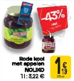 Cora Noliko Rode Kool Met Appelen aanbieding