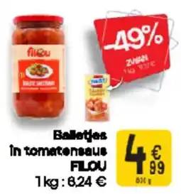 Cora Filou Balletjes In Tomatensaus aanbieding