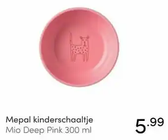 Baby & Tiener Mepal kinderschaaltje mio deep pink aanbieding