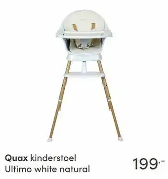 Quax kinderstoel ultimo white natural