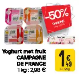 Cora Campagne De France Yoghurt met fruit aanbieding