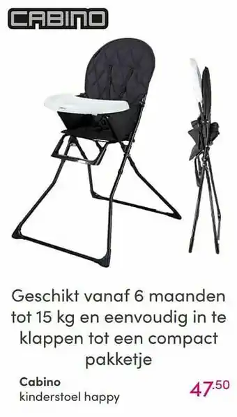 Baby & Tiener Cabino kinderstoel happy aanbieding