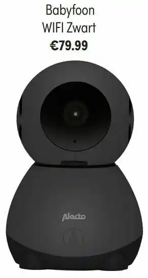 Alecto babyfoon wifi zwart