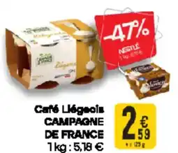 Cora Café liégeois campagne de france aanbieding