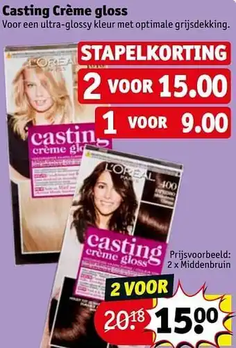 Kruidvat Casting crème gloss middenbruin aanbieding
