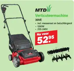 Van Cranenbroek MTD Verticuteermachine 30VE aanbieding