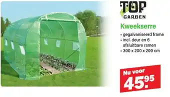 Van Cranenbroek Top Garden Kweekserre aanbieding