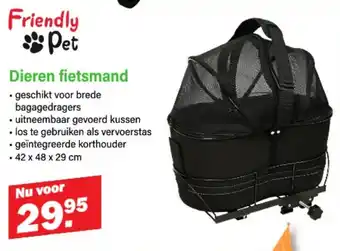 Van Cranenbroek Friendly Pet Dieren fietsmand aanbieding