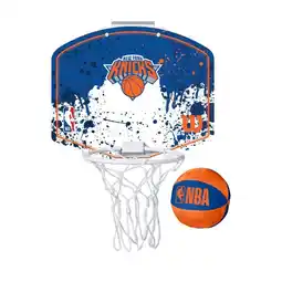 Decathlon Wilson NBA-mini Basketbalring van de New York Knicks aanbieding