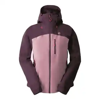 Decathlon Dames Torrek II Colour Block Waterdichte Jas (Diepe pruim/Lila's) aanbieding