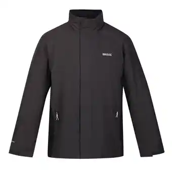 Decathlon Groot Buiten Mens Klassieker Matte Kap Waterdicht Jasje (As/Zwart) aanbieding