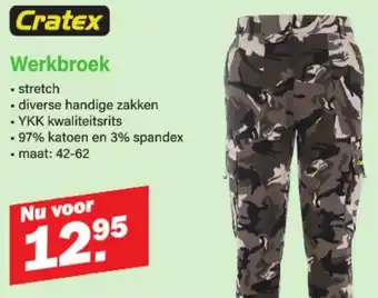 Van Cranenbroek Cratex Werkbroek aanbieding