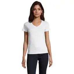 Decathlon Dames Imperial V Hals Tshirt (Wit) aanbieding