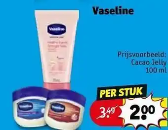 Kruidvat Vaseline cacao jelly 100ml aanbieding