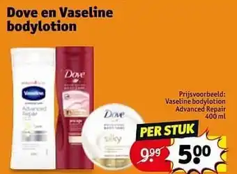 Kruidvat Dove en Vaseline bodylotion aanbieding