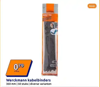 Action Werckmann kabelbinders aanbieding