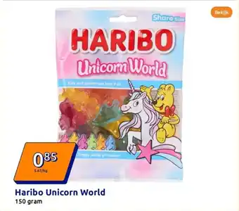 Action Haribo unicorn world aanbieding