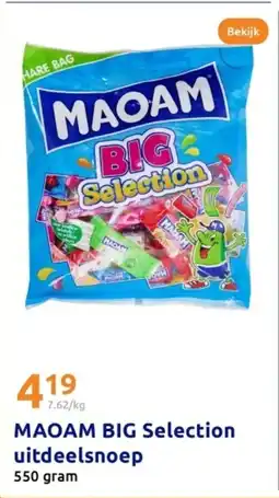 Action MAOAM BIG Selection uitdeelsnoep aanbieding