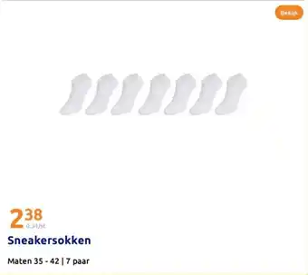 Action Sneakersokken aanbieding