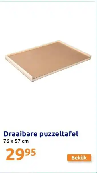 Action Draaibare puzzeltafel aanbieding