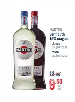 Horeca totaal Martini vermouth 15% magnum aanbieding