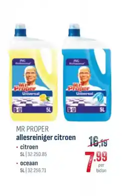 Horeca totaal Mr proper allesreiniger aanbieding