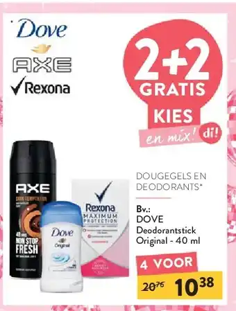 Di DOVE Deodorantstick Original - 40 ml aanbieding