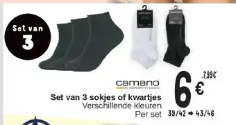 Cora Set van 3 sokjes of kwartjes aanbieding