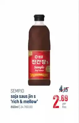 Horeca totaal Sempio soja saus jin s rich & mellow aanbieding