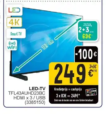 Cora LED-TV aanbieding