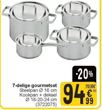 Cora 7-delige gourmetset aanbieding