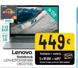 Cora Notebook LEN-82R30090MB aanbieding