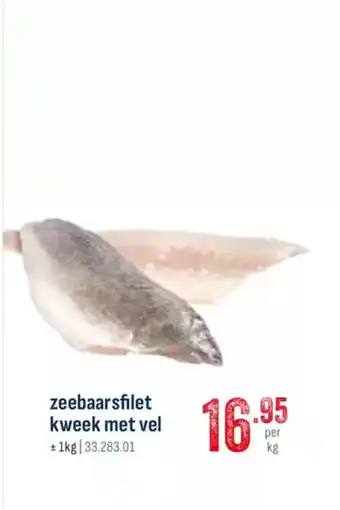 Horeca totaal Zeebaarsfilet kweek met vel aanbieding