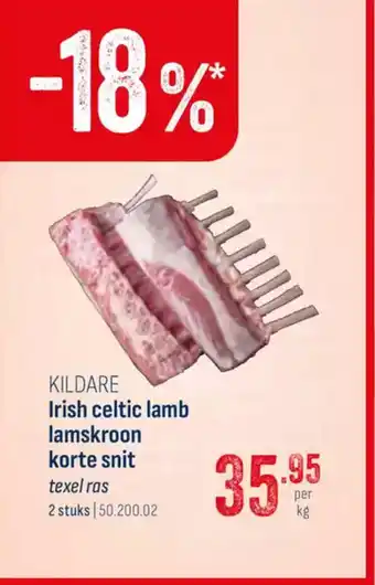 Horeca totaal Kildare irish celtic lamb lamskroon korte snit aanbieding