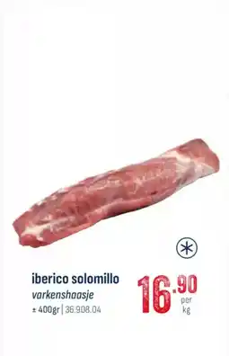 Horeca totaal Iberico solomillo varkenshaasje aanbieding