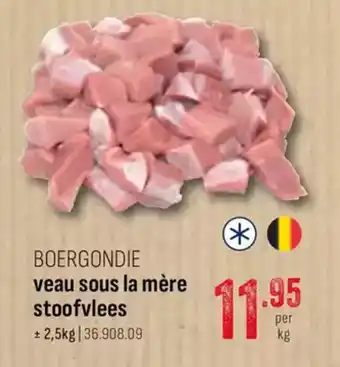 Horeca totaal Boergondie veau sous la mère stoofvlees aanbieding