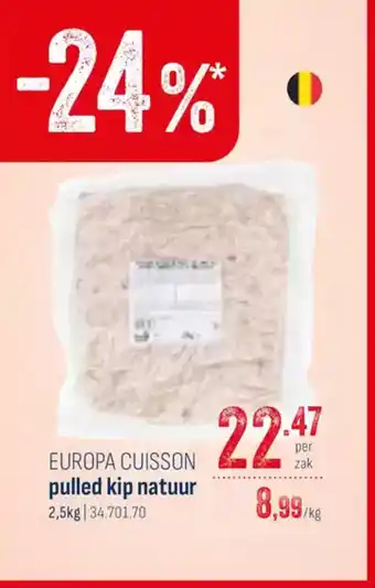 Horeca totaal Europa cuisson pulled kip natuur aanbieding