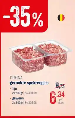 Horeca totaal Dufina gerookte spekreepjes  fijn aanbieding