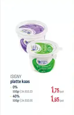 Horeca totaal Isigny platte kaas 0% aanbieding