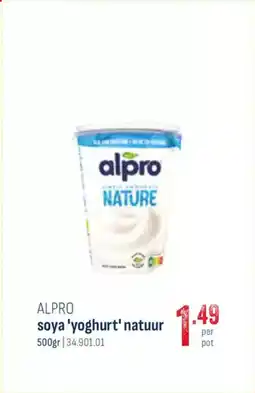 Horeca totaal Alpro soya 'yoghurt' natuur aanbieding