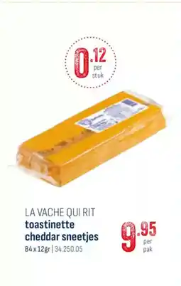 Horeca totaal La vache qui rit toastinette cheddar sneetjes aanbieding