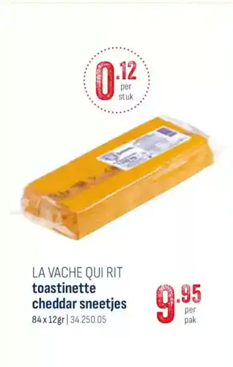 Horeca totaal La vache qui rit toastinette cheddar sneetjes aanbieding