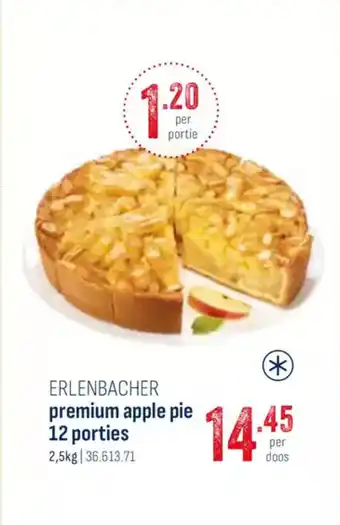 Horeca totaal Erlenbacher premium apple pie aanbieding