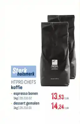 Horeca totaal Htpro chefs koffie espresso bonen aanbieding